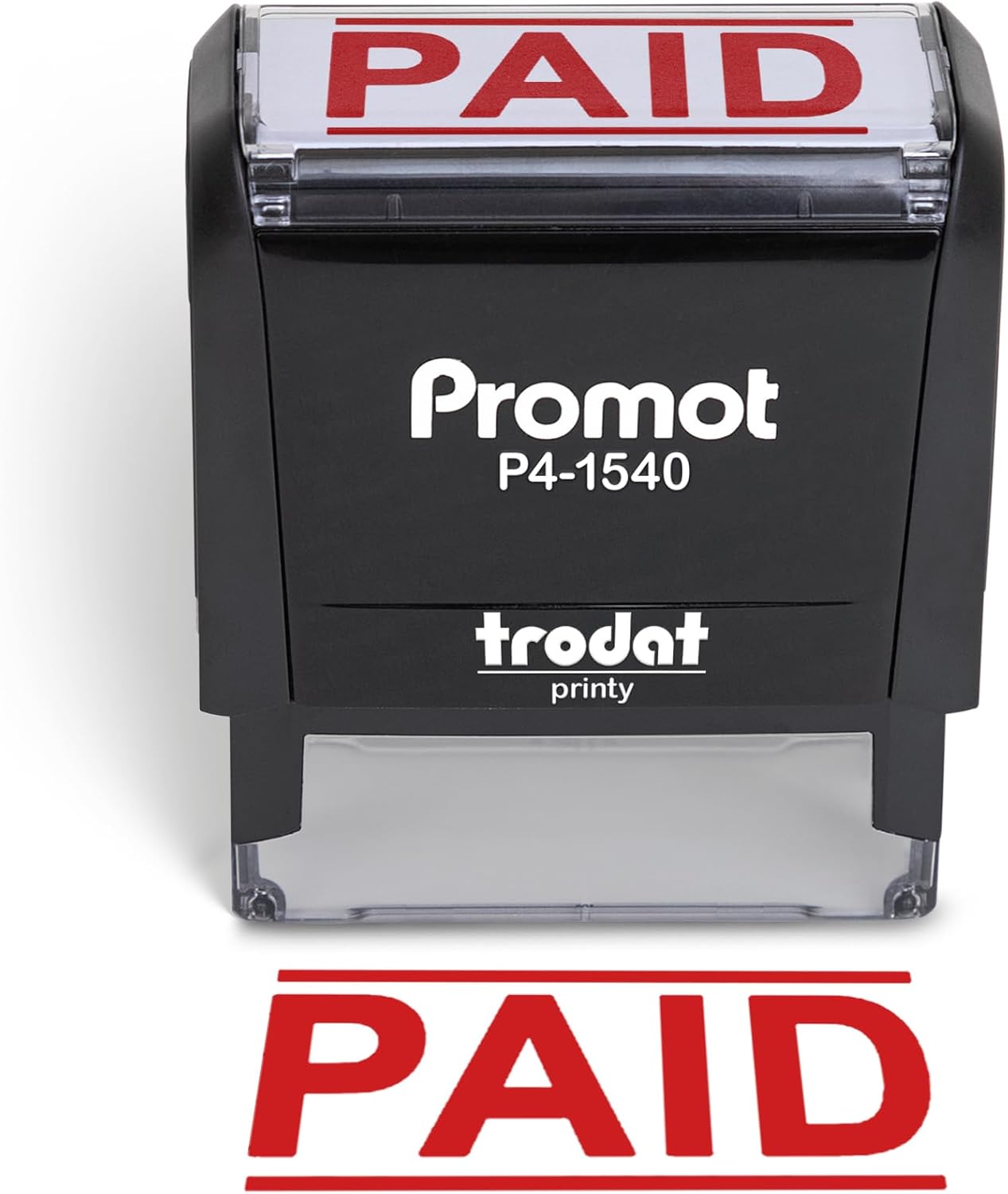 Self Inking Stamp - Kendinden Mürekkepli Ücretli Damga Doldurulabilir Kırmızı
