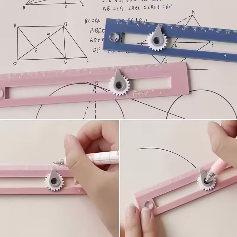İkisi bir arada Pusula Renkli  - Compass Geometry Set incelemesi ve fiyatı