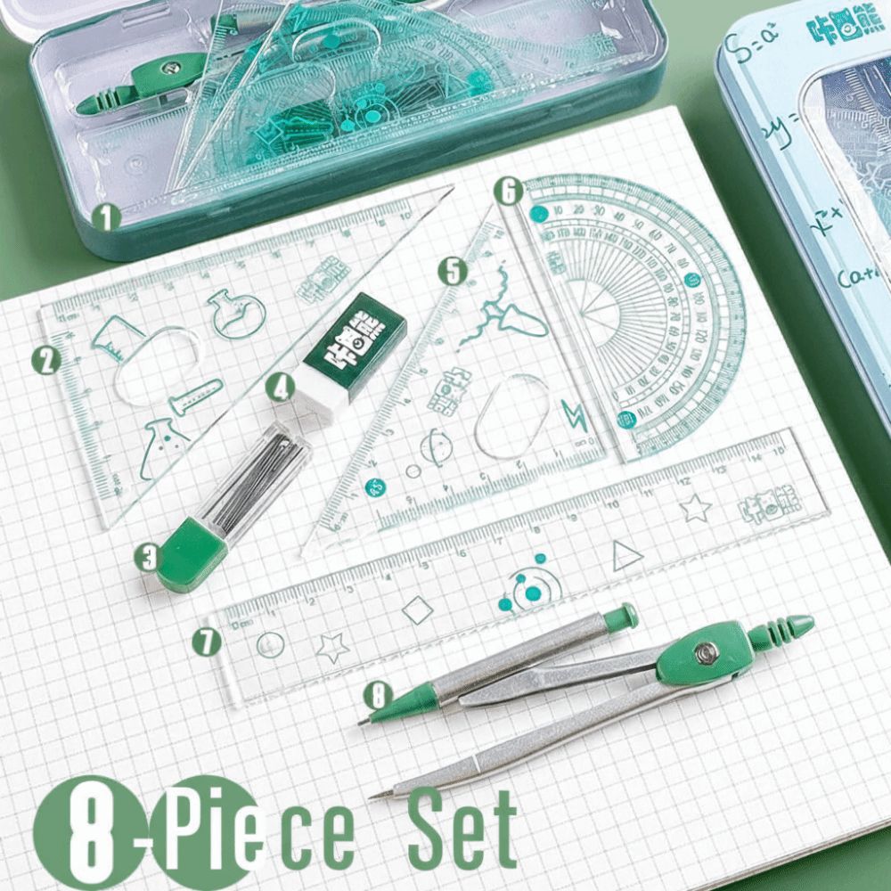 8 Parça/Set Çok Fonksiyonlu Ma - Compass Geometry Set incelemesi ve fiyatı
